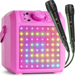 Karaoke set met 2 microfoons - Fenton KAR50P - Met lichteffect en Bluetooth - Voor kinderen - Roze — thumbnail 1