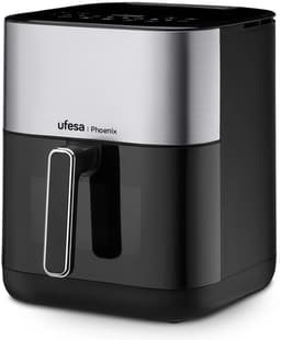 Ufesa Phoenix 6L Enkel Vrijstaand 1800 W Heteluchtfriteuse Zwart, Roestvrijstaal — thumbnail 6