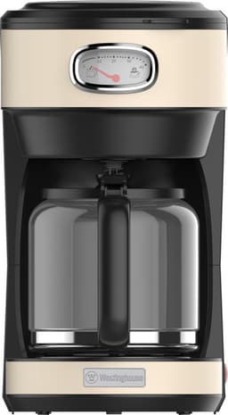 Westinghouse Retro Filter-koffiezetapparaat – Filterkoffie – Herbruikbaar Filter – 1,25L – 10 Koppen – 1000W – Beige — thumbnail 1