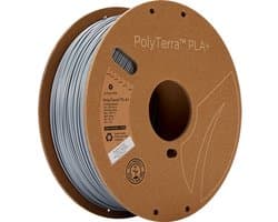 Polymaker PM70947 Regular Filament PLA+ Gering kunststofgehalte, Hoge stijfheid 1.75 mm 1000 g Grijs PolyTerra™ 1 stuk(
