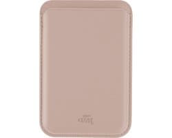 xoxo Wildhearts Wallet geschikt voor MagSafe Apple iPhone 12 / 13 / 14 / 15 / 16 / Mini / Pro / Pro Max / Plus - Card Holder - Pasjeshouder - Magnetische kaarthouder - Portemonnee - Leer - Roze - Lichtroze