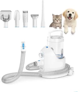 Professionele Hondenfohn - Hondentondeuse - Trimset 5-in-1 - Trimmer - Stofzuiger - Borstel - Dieren - Katten - Honden — thumbnail 1