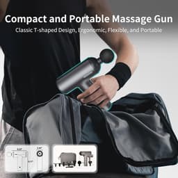 Diep Weefsel Massagepistool met 6 Snelheden - Krachtige Percussie voor Thuis, Sportschool, en Kantoor — thumbnail 5