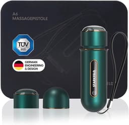 Compact Massagepistool Mini voor Diep Weefsel - Stil, Krachtig en Draagbaar met 2 Opzetstukken — thumbnail 1