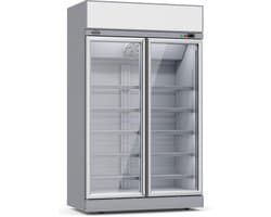 Combisteel Koelkast - 1000L - Wit - 0°C/+10°C - Geforceerd - 2 Klapdeuren - Wielen - 1235x710x2092mm - Horeca Koelkast