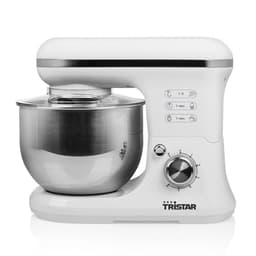 Tristar Keukenmachine MX-4817 - Keukenmixer met mengkom 5 Liter - Inclusief 3 deeghaken - Keukenrobot - 6 Programma's - Vaatwasbestendig - 1200 watt - Wit — thumbnail 2