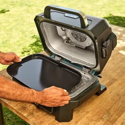 XL Plat Plaat Antiaanbaklaag Met Plat Bovenkant - Compatibel Met Woodfire XL BBQ Grill OG850 OG901 - Zwart — thumbnail 2