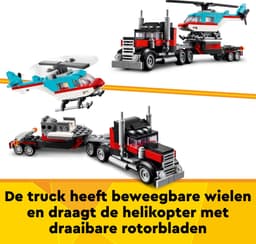LEGO Creator 3-in-1 - Truck met helikopter Constructiespeelgoed — thumbnail 4