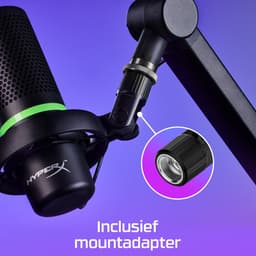 HyperX DuoCast - Condensator Microfoon - RGB - USB - PC, PS4, PS5 & MAC - Zwart — thumbnail 3