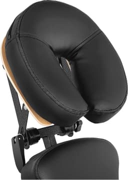 Massagestoel - Staal Frame, PVC Bekleding, Tot 130 kg Capaciteit, Incl. Zak - Kleur Zwart — thumbnail 3
