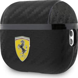 Ferrari Carbon AirPods Case voor Apple Airpods Pro 2 (2e Gen) - Zwart — thumbnail 3