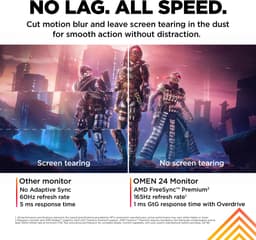 HP Omen 24 - Full HD Gaming Monitor - 165hz - 24 inch — thumbnail 2