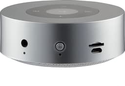 KAMINIO Knisperende luidspreker MORITZ - Krachtige geluidsbox met haardvuurgeluiden, Bluetooth, AUX, microfoon, accu - zilver — thumbnail 5