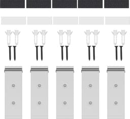Opvouwbare koptelefoonstandaard muurbevestiging - aluminium muurhaak - 1 kg tape - 20 kg schroeven - hoofdbandbeschermer (5 stuks) — thumbnail 5