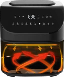 Little balance 8704 Airfryer - XXL mand - inhoud 7 liter - 1300 gram frites -10 programma's - PFAS vrij — thumbnail 9