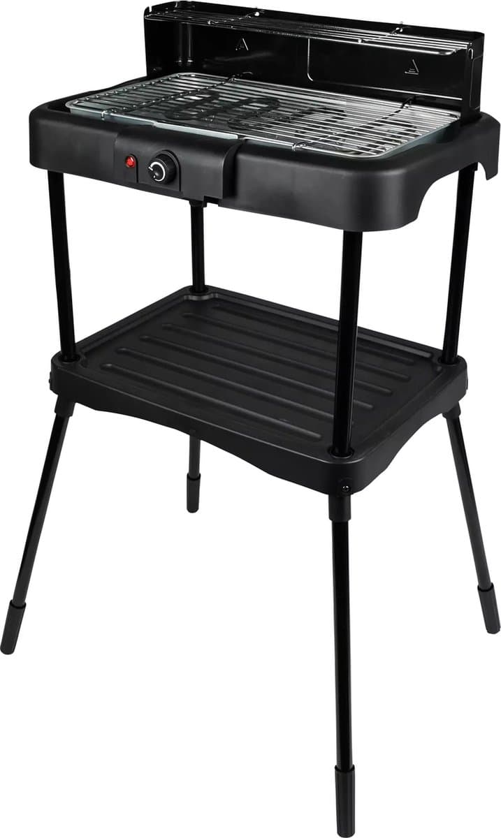 Benson Elektrische 2-in-1 BBQ - Binnen en buiten - Traploze thermostaat - Windscherm - 39x23 cm — afbeelding 1