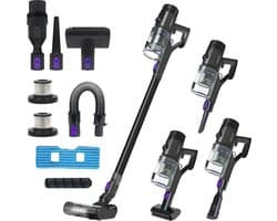 Draadloze Steelstofzuiger 46000 Pa | 600 W | 220 AW | Tot 85 Minuten | Oplaadbare Accu | HEPA-filter