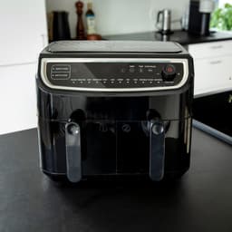 Equivera Dubbele Airfryer - Dubbele Mand - Dual Cook - Heteluchtfriteuse - Verschillende Programma's - Dual Zone - Mega — thumbnail 3