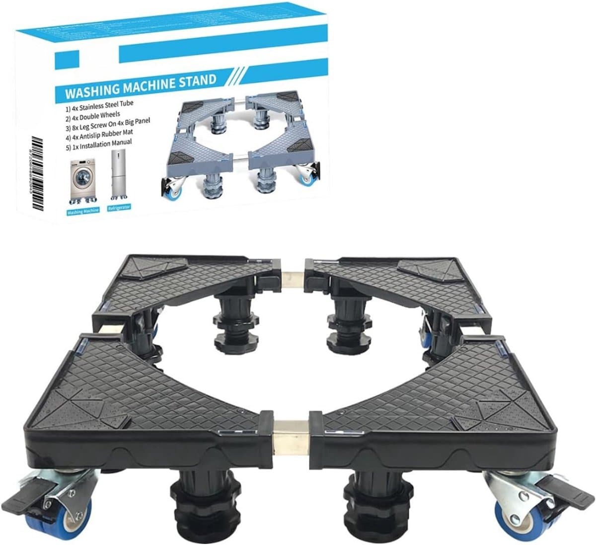 Wasmachine verhoger - Wasmachine verhoger - Wasmachine sokkel - Wasmachine verhoger met lade - Wasmachine opbouwmeubel - Wasmachine opbouwmeubel - Wasmachine Sokkel — afbeelding 1
