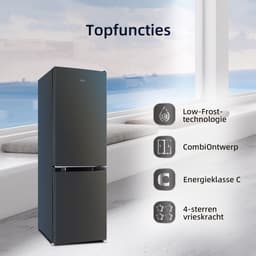 CHiQ CBM157LC - Koel-vriescombinatie - 157 Liter - Low Frost - Energielabel C - Hoogte 144 cm - 12 jaar garantie op compressor - 2025 Nieuw — thumbnail 3