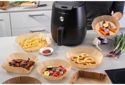 50 Papieren bakvormpjes voor airfryer vierkant 16 cm Fackelmann Diversen — thumbnail 15