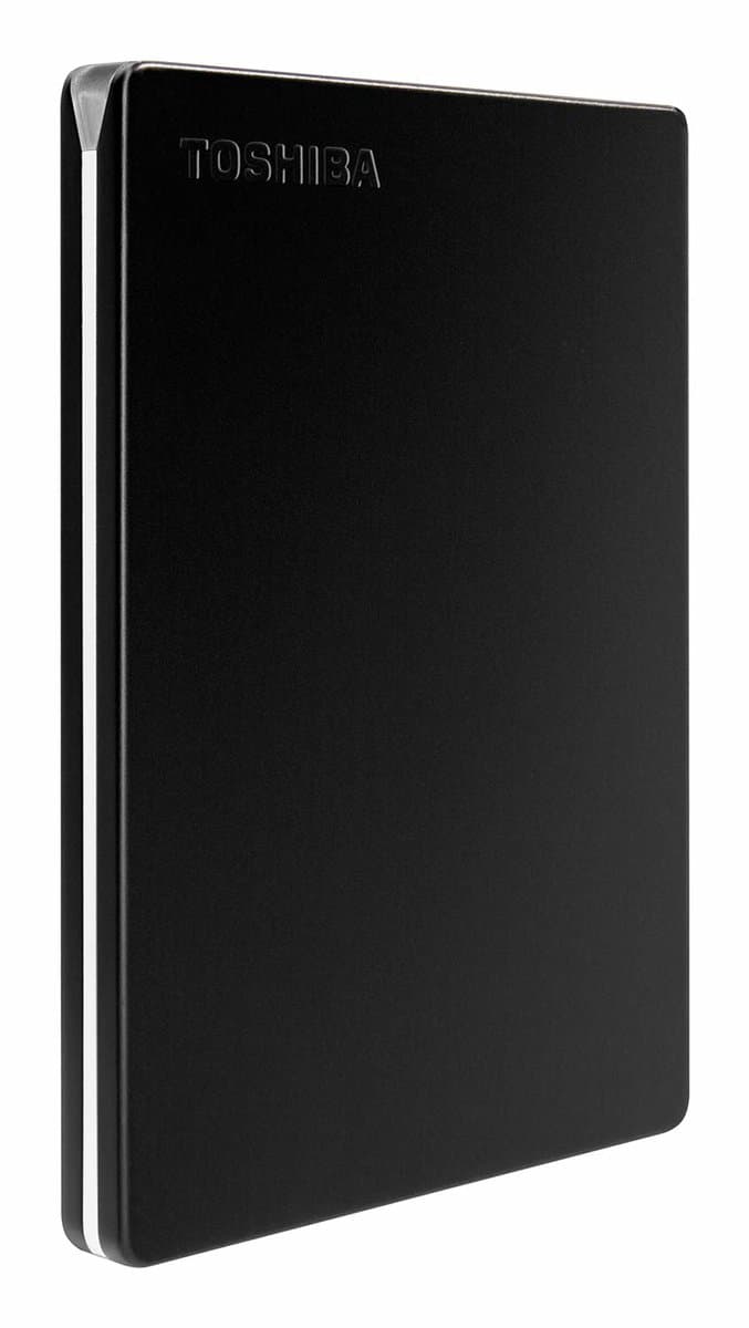 External Hard Drive Toshiba CANVIO SLIM Black 2 TB — afbeelding 1