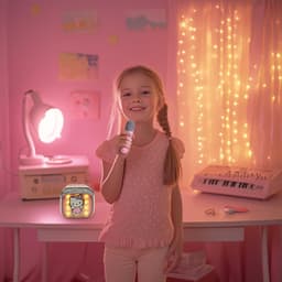 Hello Kitty - karaoke set voor kinderen - draadloze microfoon en speaker - met lichteffecten en stemeffecten — thumbnail 3