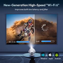 Mini Beamer - Projector met Wifi - Bluetooth — thumbnail 3