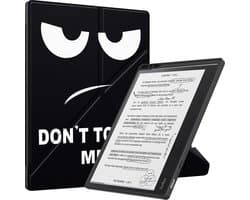 Lunso Geschikt voor Kobo Elipsa 2E hoes (10 inch) - Origami sleepcover - Don't Touch