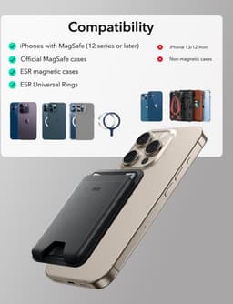 ESR HaloLock Wallet Boost - Magnetische Kaarthouder - Compatibel met MagSafe en HaloLock - Portemonnee voor 4 Pasjes - Portemonnee - Bruin — thumbnail 5