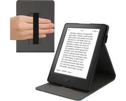 kwmobile case geschikt voor met Kobo Aura H2O Edition 2 - E reader cover van kunstleer - In blauw / grijs / zwart Sterrenstelsel en Boom design