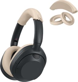 kwmobile siliconen cover voor koptelefoon - geschikt voor Sony ULT WEAR / WH-ULT900N - Voor band en oorpads - 3x in beige — thumbnail 2