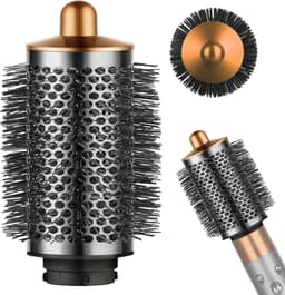 grote, ronde volumeborstel voor Dson Airwrap HS01/HS05 opzetstukken, volumeopzetborstel voor slap, plat haar (goud) — thumbnail 1