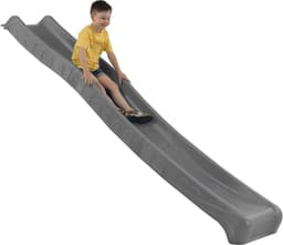 280 cm in antraciet met wateraansluiting - hoge glijeigenschappen door TSG-cascade spuitgieten, voor speeltoren, platformhoogte 150 cm, EU-getest — thumbnail 2