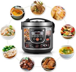 Multicooker Airfryer - Slowcooker met Timer - Pressure Cooker Electrisch - 5L - 860W — thumbnail 3
