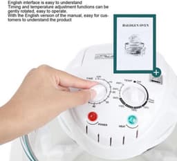 Glazen Luchtfriteuse, 12 Liter, 1200-1400 W, Olievrije Friteuse met Timer van 60 Minuten en Temperatuurregelaars van 149 ° F - 482 ° F 360 ° Zichtbaar Aanrecht Luchtfriteuse Oven — thumbnail 4