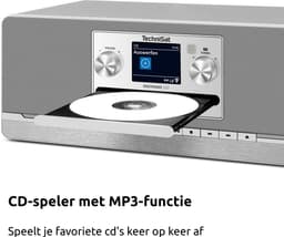 TechniSat DIGITRADIO 320 – Stereo digitale radio (compact systeem met DAB+ & FM, cd-speler, Bluetooth, USB, 2×5 W RMS, TFT-kleurendisplay, favorietenlijst, wekker, slaaptimer, afstandsbediening) — thumbnail 5
