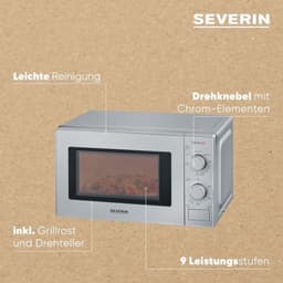 Magnetron - Solo-oven - Maaltijden snel opwarmen - Solo magnetron - 20 liter - Multicolor — thumbnail 3