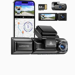 Chelsey-store - 4K Dash Cam voor Auto – 3 Camera's - Nachtzicht - Parkeermonitor - GPS - Ondersteuning Achtercamera - Zwart — thumbnail 1