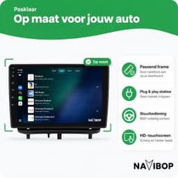Navibop Autoradio geschikt voor Opel Corsa D 2007 t/m 2012 - Draadloos Apple CarPlay & Android Auto - 9 inch touchscreen - Android 15 - 4GB/64GB - Navigatie - Bluetooth - DAB+ ready - 2 din - 2007 2008 2009 2010 2011 2012 — thumbnail 3