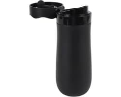 Draagbare Koffiezetter - French Press - Koffie Maken - Dubbelwandig Geïsoleerd - 320 ml - Zilverkleurig