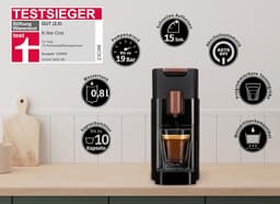 Capsuleapparaat - Koffiezetapparaat - Koffie Zetten - Testwinnaar 2023 - 08 liter tank - Zwart koper — thumbnail 4