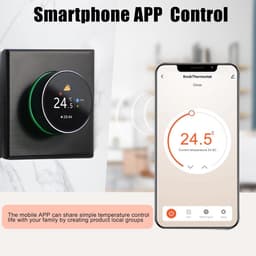Slimme Thermostaat - Temperatuurregelaar WiFi - Verwarmingsregeling Thuis - App en Spraakbesturing - 240 Volt - Wit — thumbnail 5