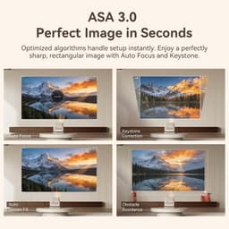 SnelShoppen - Vali 1 Pro Smart Beamer met Google TV, 4K Support, 1080P FHD, 900 ANSI Lumen, MEMC Gaming, Autofocus & Keystone, HDR10 Dolby Audio, HDMI — thumbnail 3