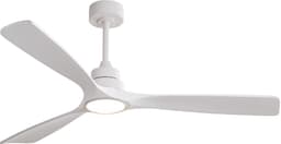 COVREO Plafondventilator met verlichting 152 cm wit, 3 bladen 6 snelheden — thumbnail 1