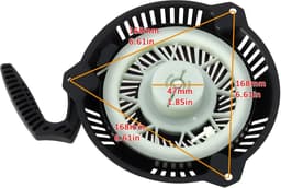 Dailygoods - Terugslag Start Pull Starter voor Hyundai HYM430SP en HYM430SPE Grasmaaier — thumbnail 4