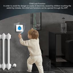 Slimme Thermostaat - Verwarming Regelunit - Energie Besparen - Kleuren LCD Touchscreen - 95-245VAC - Wit — thumbnail 4