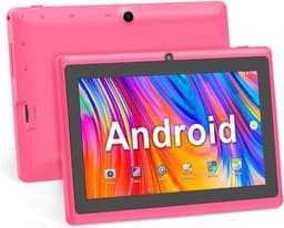 SnelShoppen - 7 Inch Tablet Android 5.0 Quad Core 1GB RAM 8GB ROM Dual Camera WiFi Bluetooth Kinderen Volwassenen Roze - Ideaal voor Thuis en Onderweg — thumbnail 1