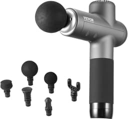 SnelShoppen - Massagepistool voor Spieren, 8 Snelheden, Diepe Weefselmassage, Draagbaar 6-Kops Spiermassageapparaat voor Pijnverlichting en Spierontsp — thumbnail 1