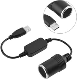 SnelShoppen - 5V USB naar 12V Auto Sigarettenaansteker Female Adapter - Ideaal voor Auto Oplader, Dashcam en Elektronische Apparaten — thumbnail 2